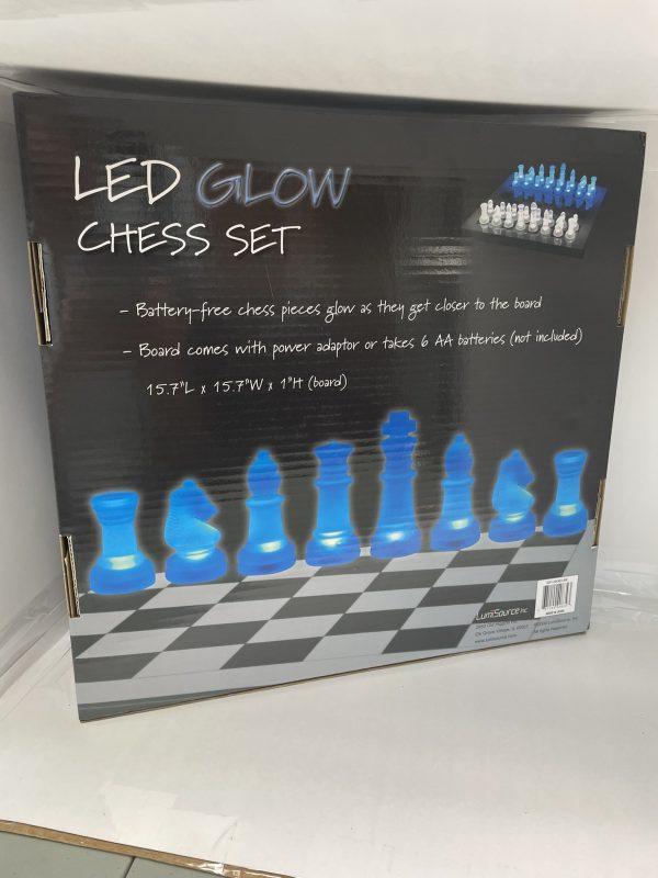 Glow In The Dard Led Chess Set